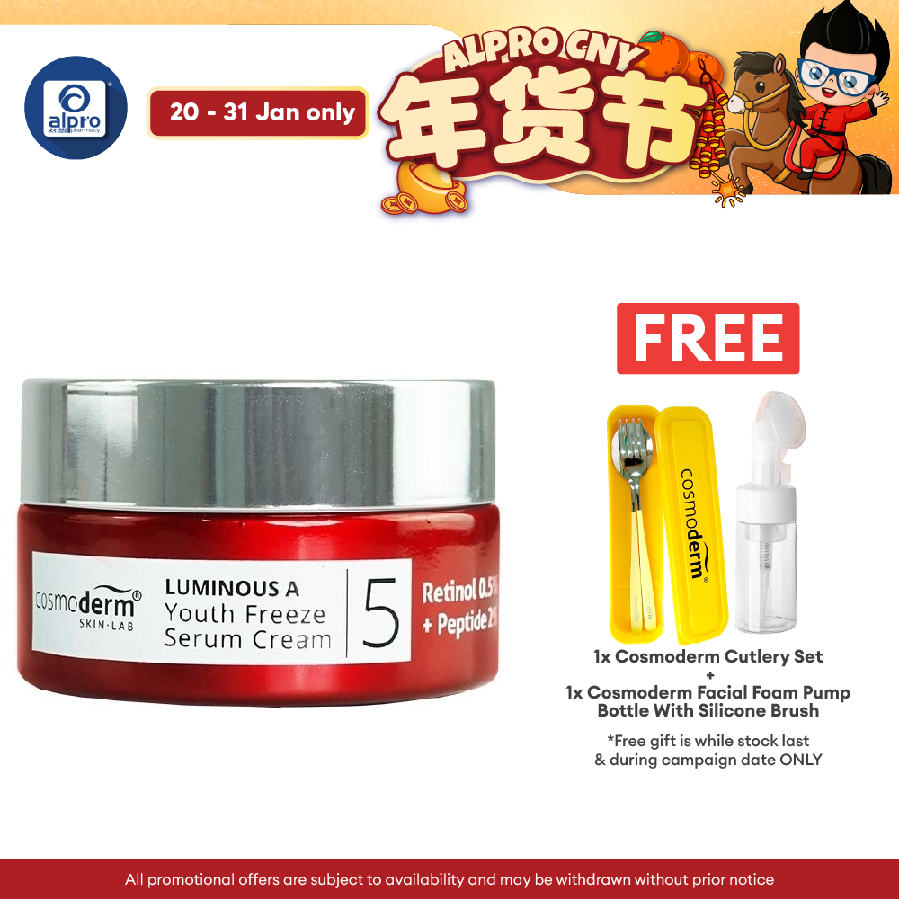 Cosmoderm Luminous A Youth Freeze Serum Cream 30ml