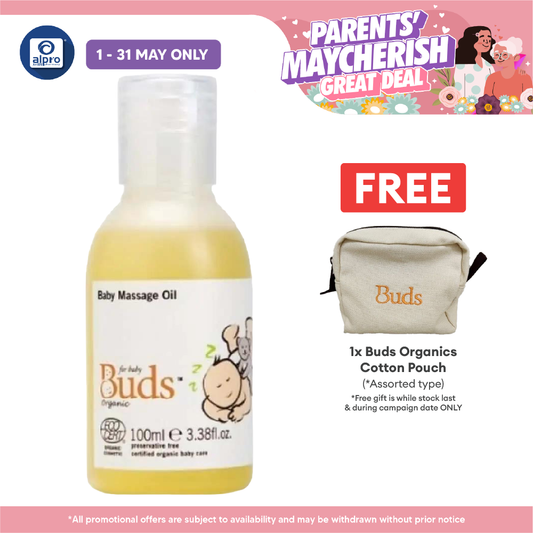Buds Cherished Organics Baby Massage Oil 100ml Alpro Pharmacy