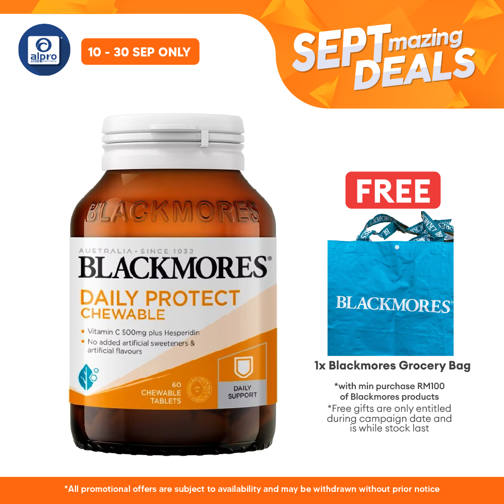 Blackmores Daily Protect Chewable 500 60s | No Added Artificial Flavours Blackmores