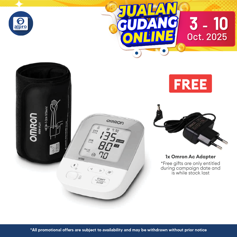 Omron AP Auto Blood Pressure Monitor HEM-7155T | 5 Years Warranty Omron