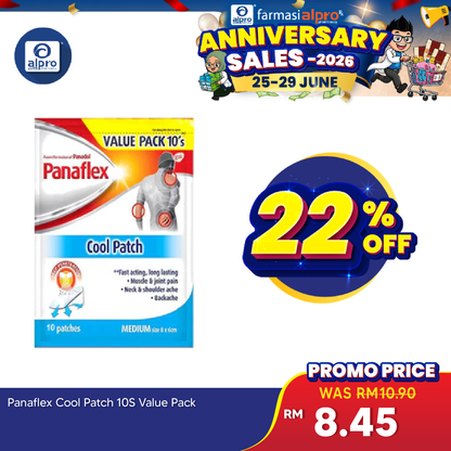Panaflex Cool Patch 10s Value Pack | Provides Temporary Muscular Relief Panaflex
