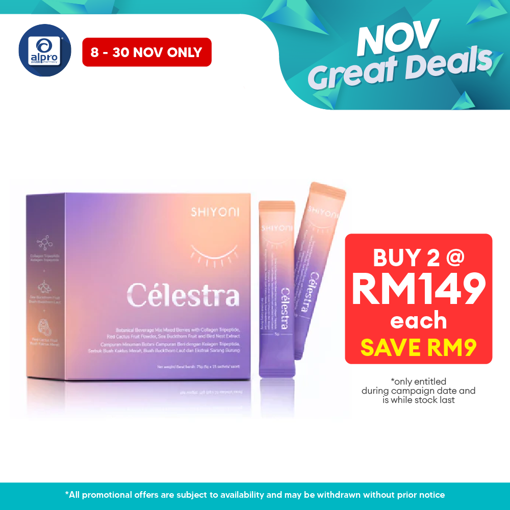 Shiyoni Celestra Collagen Drink 5g ×15 Sachets | Enhances Skin Collagen Production Shiyoni