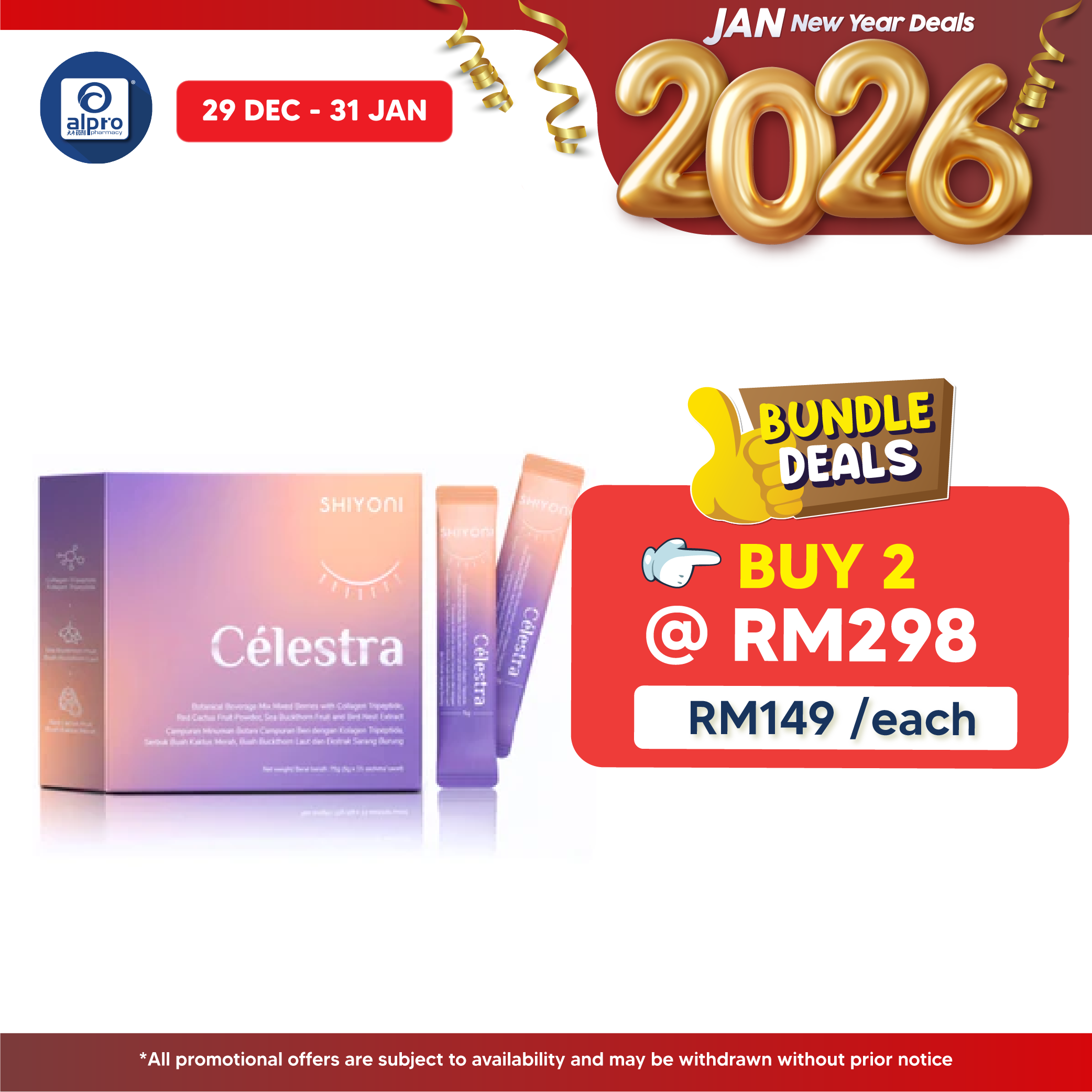 Shiyoni Celestra Collagen Drink 5g ×15 Sachets | Enhances Skin Collagen Production Shiyoni