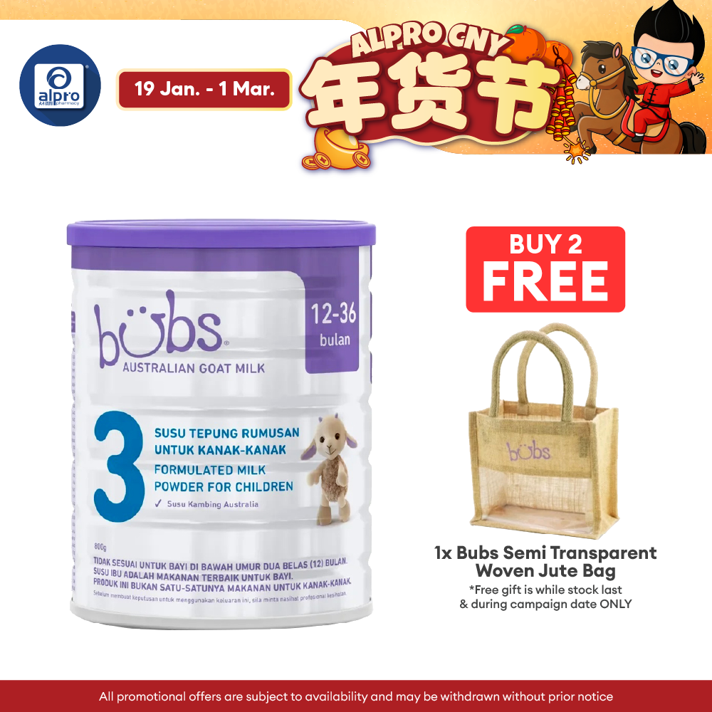 Bubs Advanced Plus+ Goat Toddler Milk Drink Stage 3 (12-36 months) 800g | Australian Imported Goat Milk