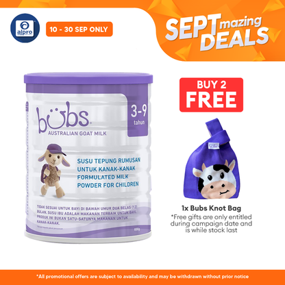 Bubs Goat Junior Nutrition Stage 4 (3-9 years old) 800g | Australian Imported Goat Milk Alpro Pharmacy