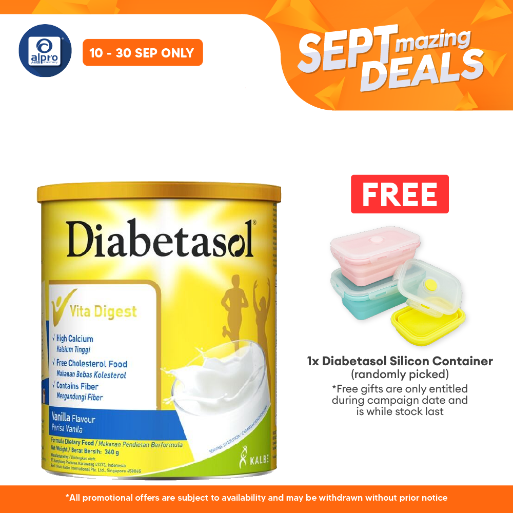 Diabetasol Milk | Vanilla 360g Alpro Pharmacy