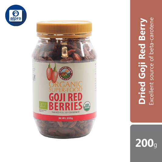 CFO Organic Dried Goji Red Berry | 200g Country Farm Organics