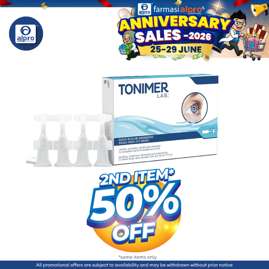 Tonimer Lab: Single-Dose Eye Drops 15 X 0.5ml | Protective and Moisturizing Tonimer Lab