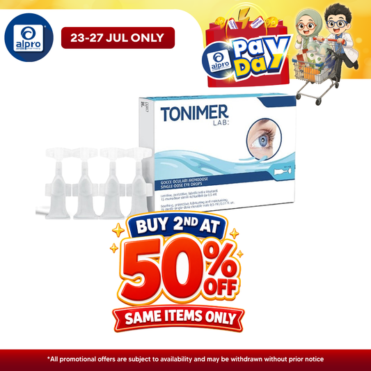 Tonimer Lab: Single-Dose Eye Drops 15 X 0.5ml | Protective and Moisturizing Tonimer Lab