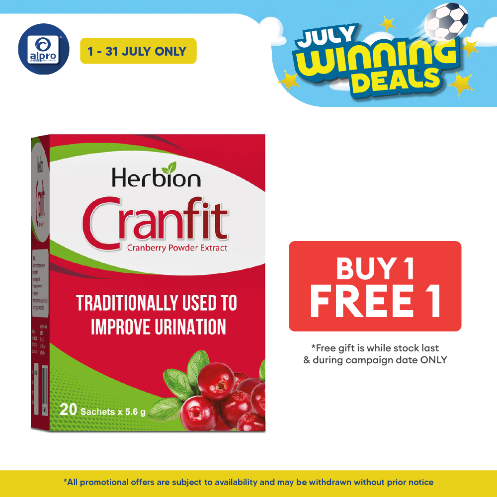 Herbion Cranfit 20s | Improve Urination Herbion