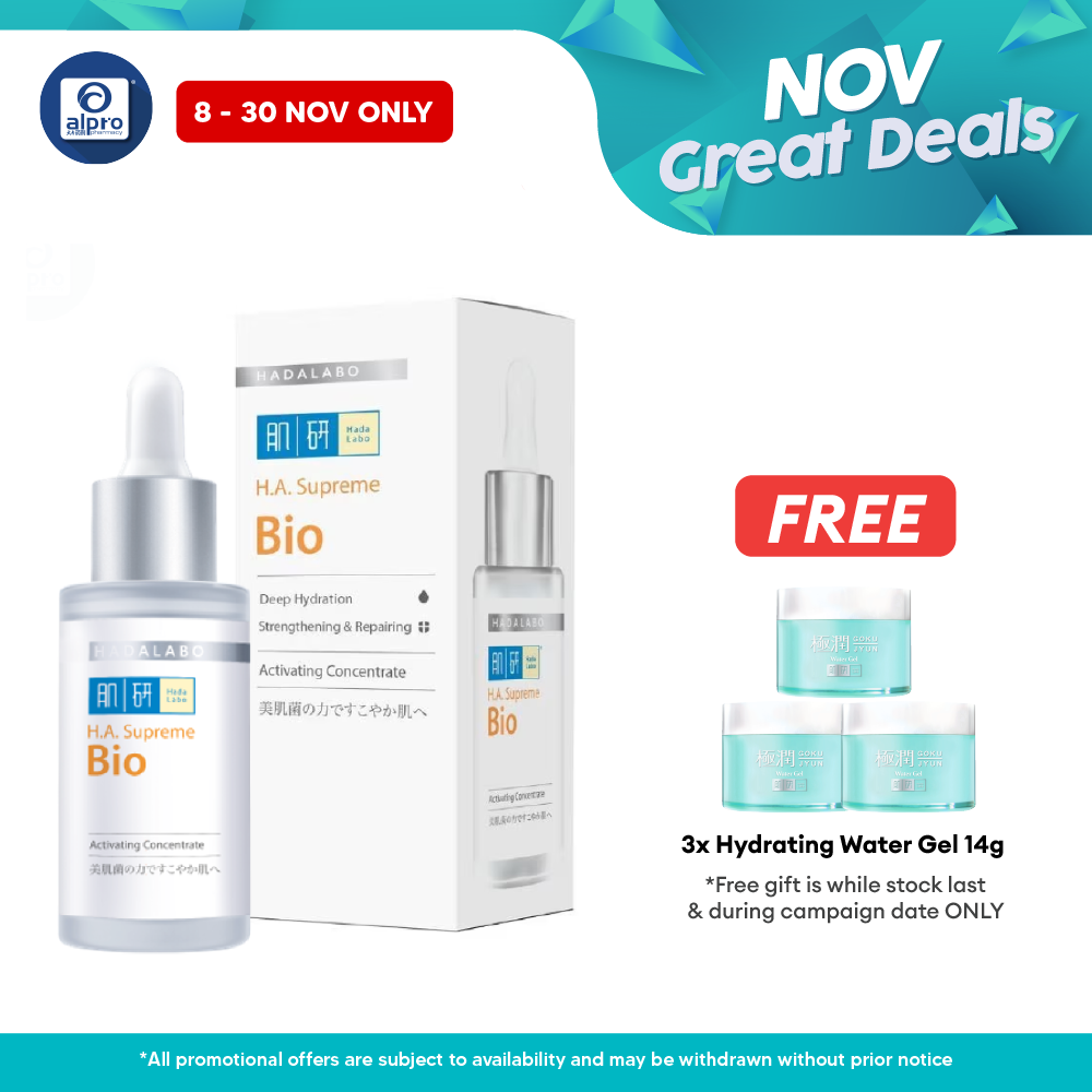 Hada Labo H.a. Supreme Bio Activating Concentrate | Balances Skin Microbiome Alpro Pharmacy