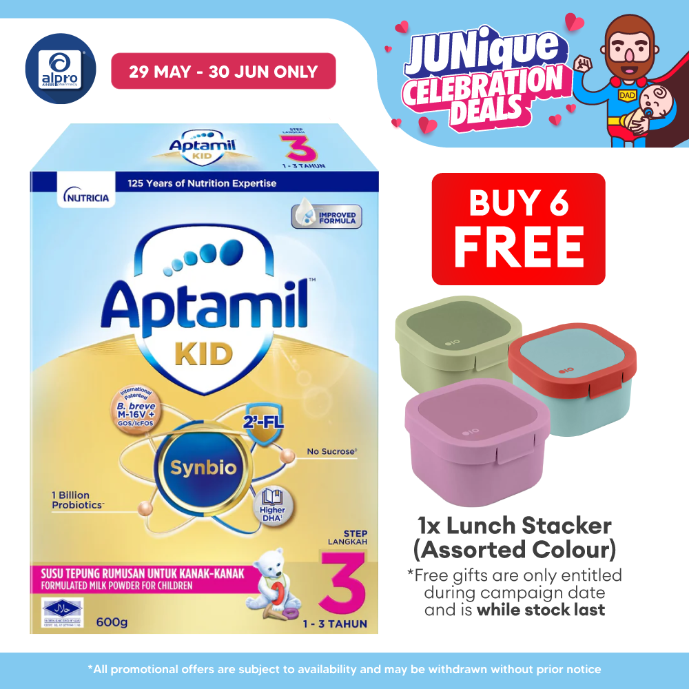 Aptamil Kid Growing-Up Formula 1~3 Years Step 3 600g | Supports Healthy Body Immunity DANONE