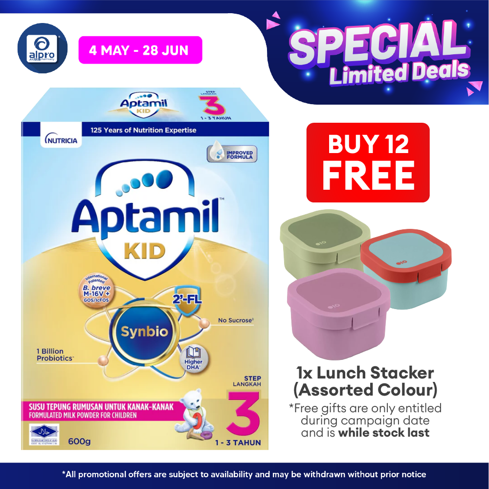 Aptamil Kid Growing-Up Formula 1~3 Years Step 3 600g | Supports Healthy Body Immunity DANONE
