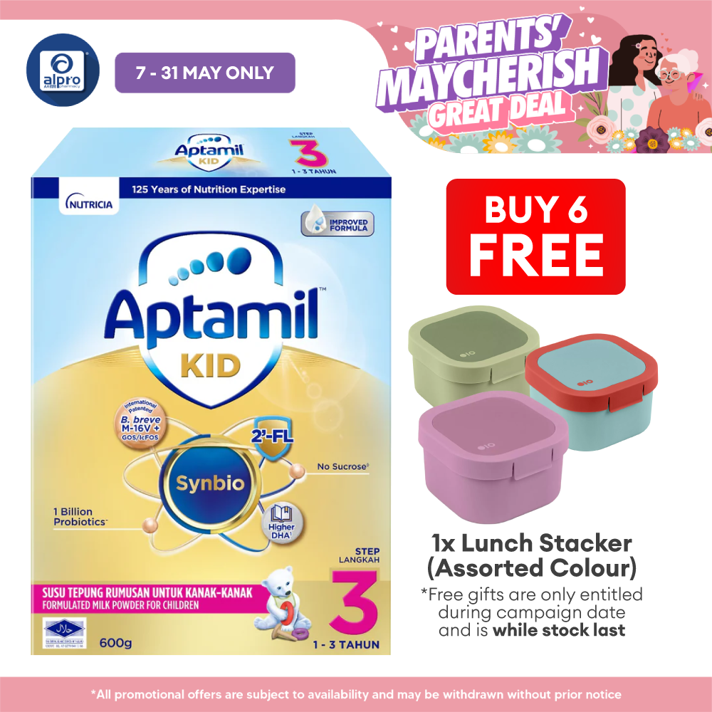Aptamil Kid Growing-Up Formula 1~3 Years Step 3 600g | Supports Healthy Body Immunity DANONE