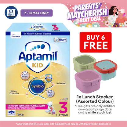 Aptamil Kid Growing-Up Formula 1~3 Years Step 3 600g | Supports Healthy Body Immunity DANONE