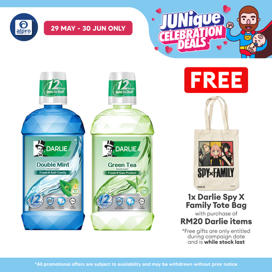 Darlie Mouth Rinse 500ml (Double Mint/ Green Tea) | Long Lasting Freshness Darlie