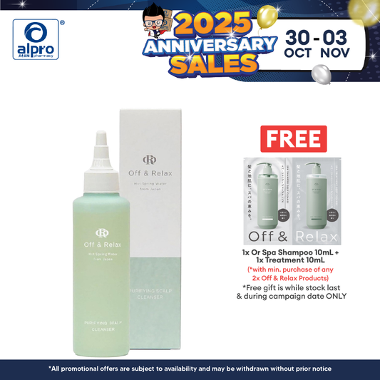 Off & Relax Spa Purifying Scalp Cleanser 150ml | Gently Cleanses and Purifies Scalp Alpro Pharmacy