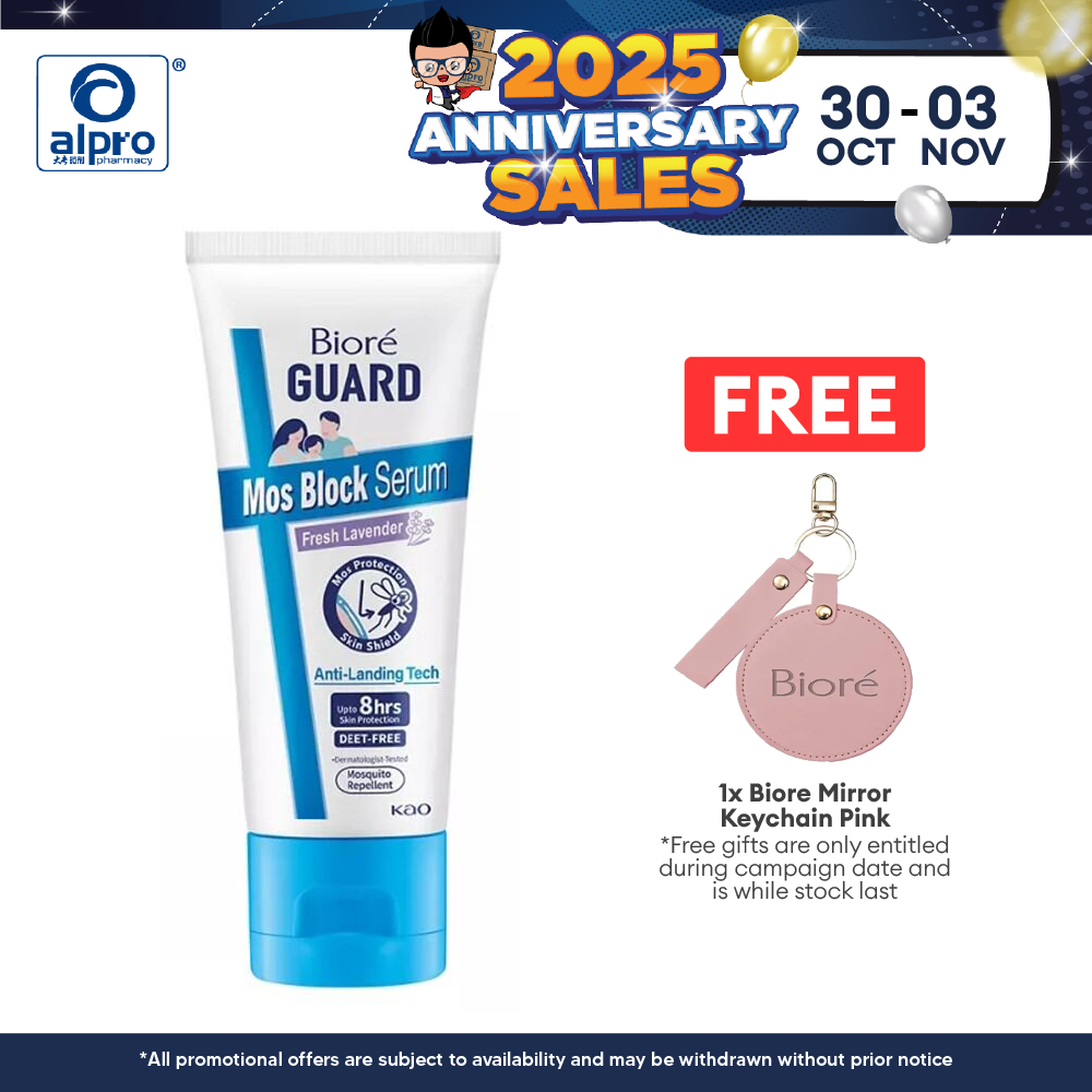Biore Guard Mos Block Serum Fresh Lavender | Mosquito Repellent Alpro Pharmacy