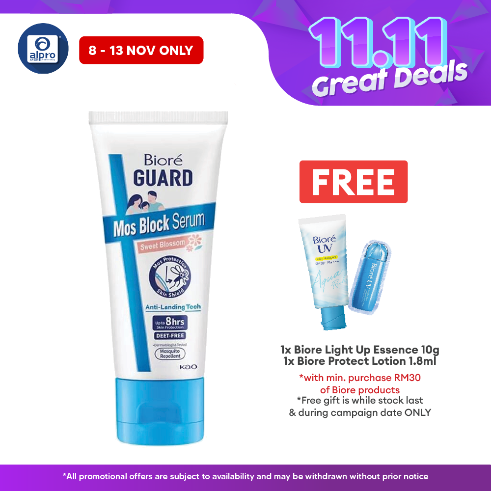 Biore Guard Mos Block Serum Sweet Blossom | Mosquito Repellent Alpro Pharmacy