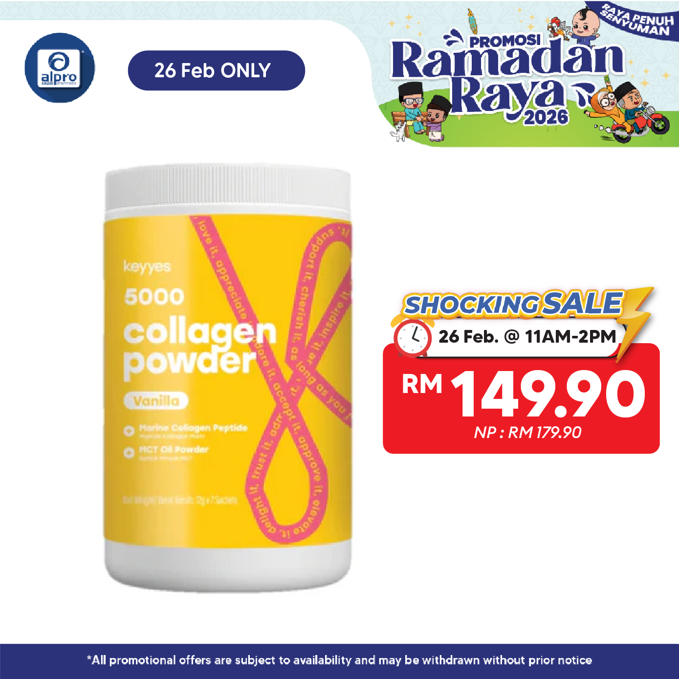 Keyyes 5000mg Collagen Vanilla + MCT Oil (400g) | Optimise Health and Beautify Keyyes