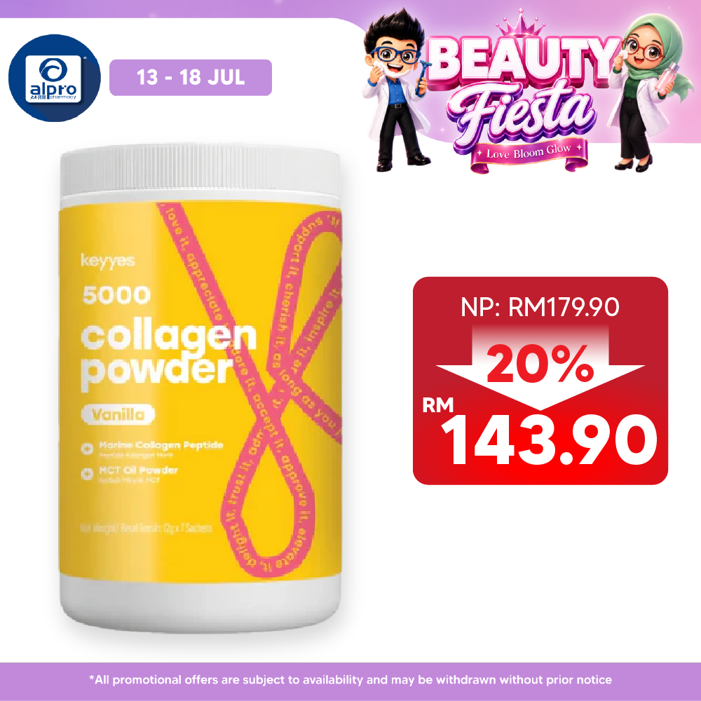 Keyyes 5000mg Collagen Vanilla + MCT Oil (400g) | Optimise Health and Beautify Keyyes