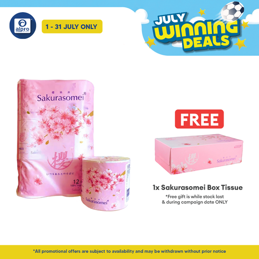 Sakurasomei Box Tissue | Sakura Scented (5 Boxes) - Alpro Pharmacy