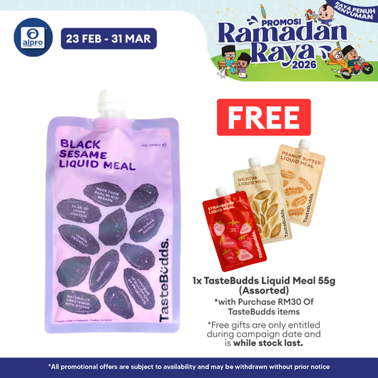 TasteBudds Black Sesame Liquid Meal | Meal Replacement TasteBudds