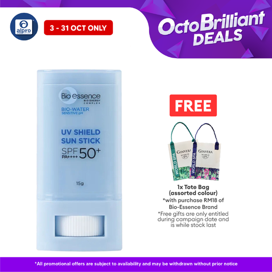 Bio-Essence Bio-Water UV Shield Sun Stick SPF50 15g | Enriched with Vitamin B5 and Niacinamide Bio essence