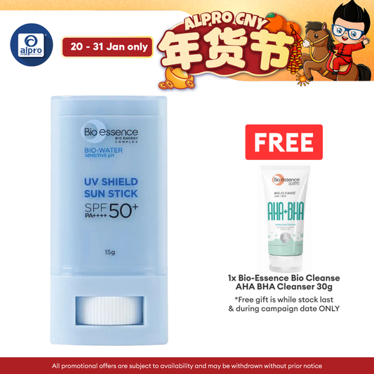 Bio-Essence Bio-Water UV Shield Sun Stick SPF50 15g | Enriched with Vitamin B5 and Niacinamide