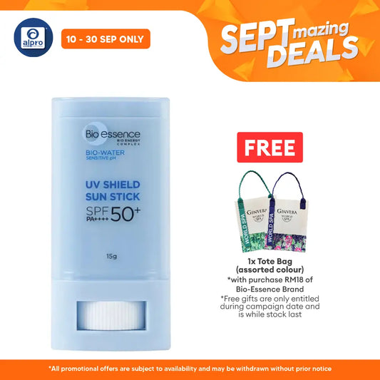 Bio-Essence Bio-Water UV Shield Sun Stick SPF50 15g | Enriched with Vitamin B5 and Niacinamide Bio essence