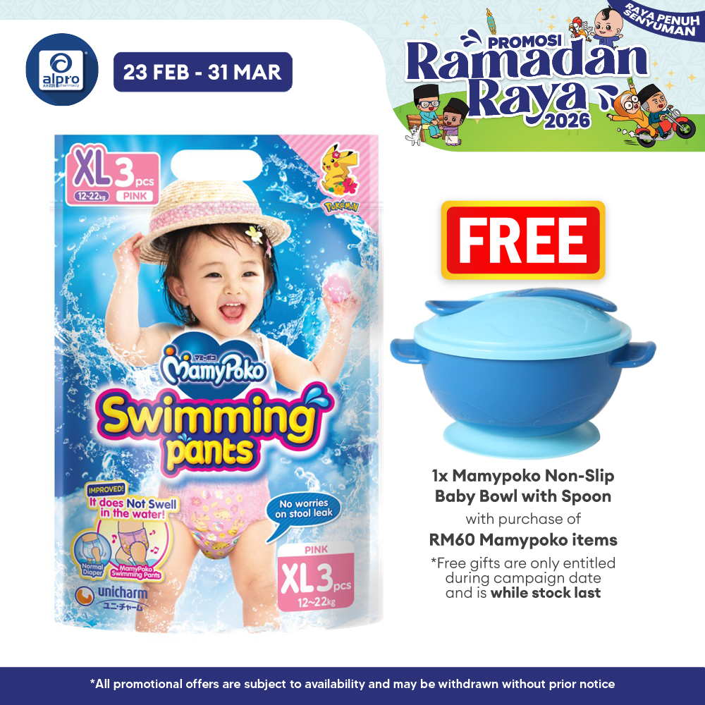 Mamypoko Swimming Pants Girl XL 3s | Slim Absorption Structure MamyPoko