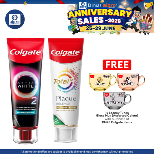Colgate Optic White & Total Plaque Release Value Set Colgate