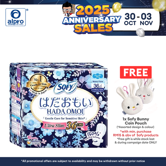 Sofy Hadaomoi Night Ultra Slim Wing 36cm 10s Sofy