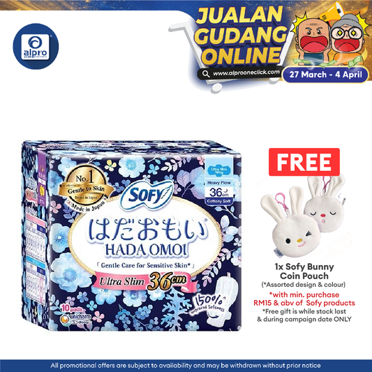 Sofy Hadaomoi Night Ultra Slim Wing 36cm 10s Sofy