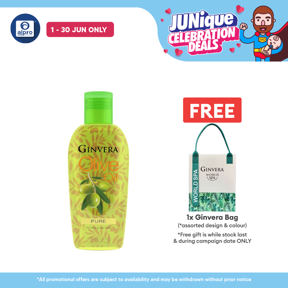 Ginvera Pure Olive Oil (75mL /150mL) | Natural Moisturiser for Skin and Hair Ginvera