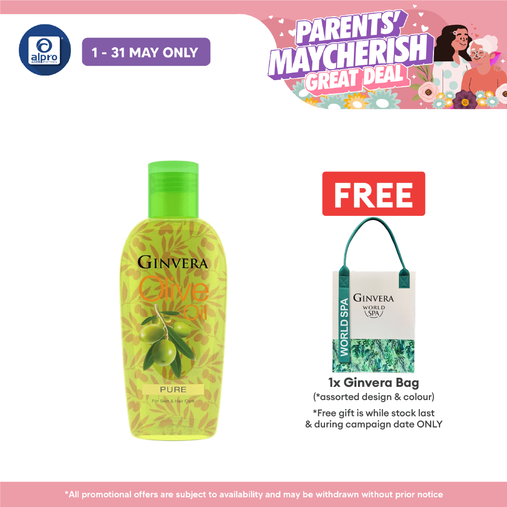 Ginvera Pure Olive Oil (75mL /150mL) | Natural Moisturiser for Skin and Hair Ginvera