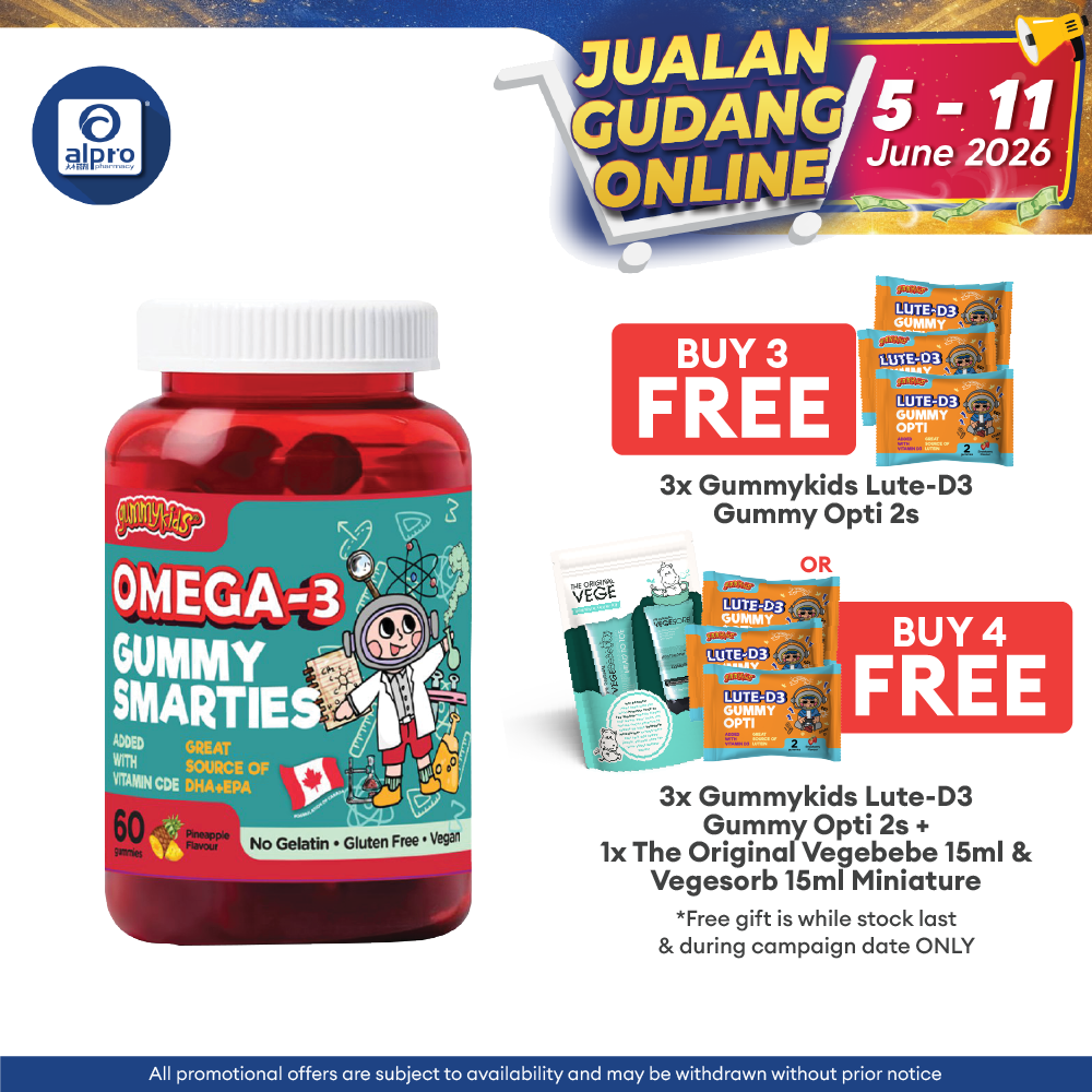 (New) Gummykids Omega-3 Gummy Smarties 60S Gummykids