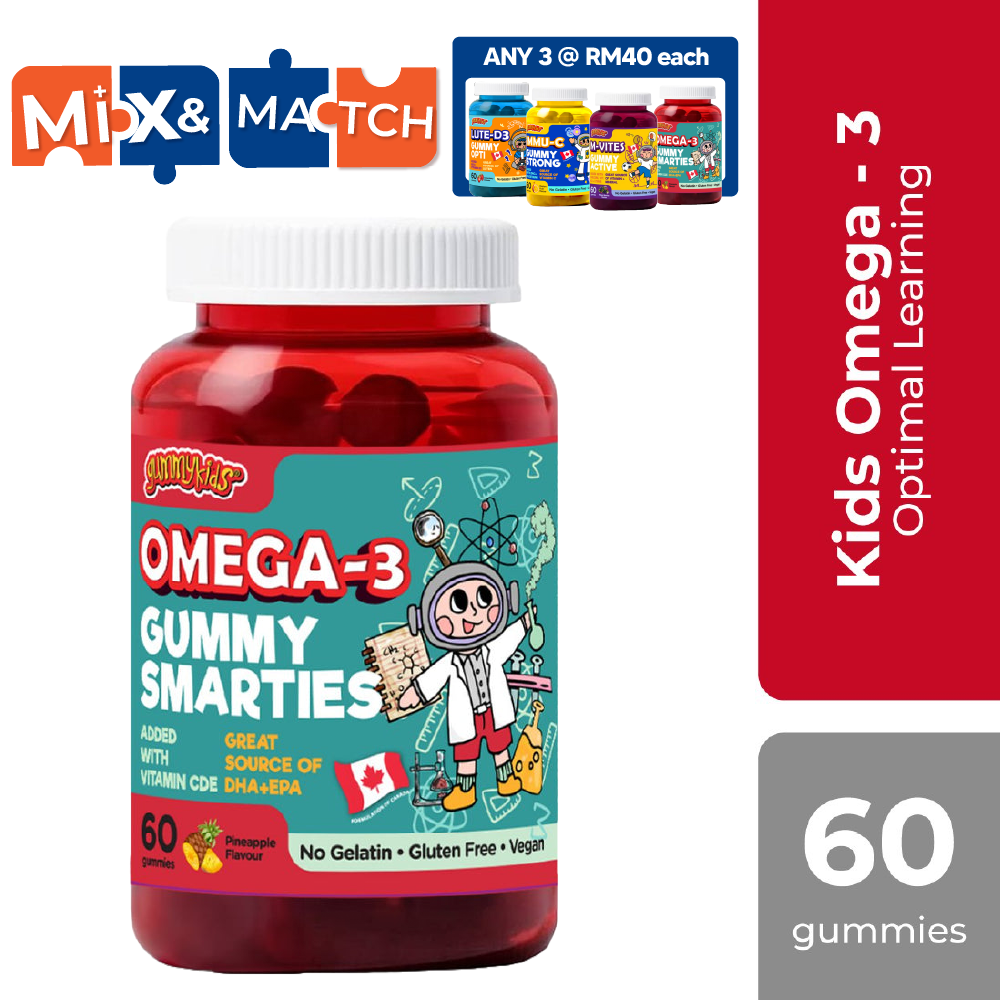 (New) Gummykids Omega-3 Gummy Smarties 60S Gummykids