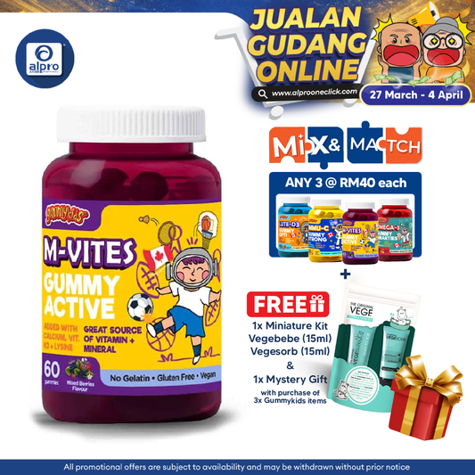 Gummykids M-Vites Gummy Active 60s Alpro Pharmacy
