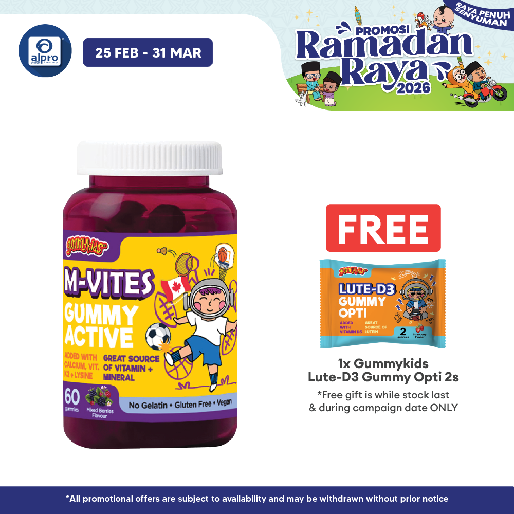 Gummykids M-Vites Gummy Active 60s Alpro Pharmacy