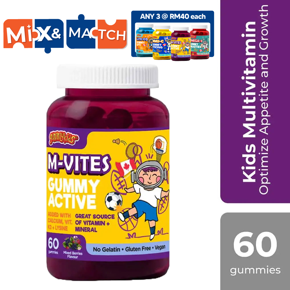 Gummykids M-Vites Gummy Active 60s Alpro Pharmacy
