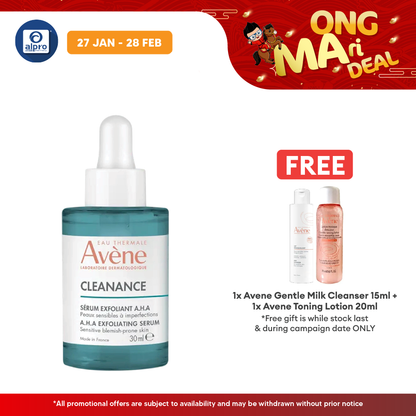 Avène Cleanance A.H.A Exfoliating Serum 30mL | Refine And Smooth Skin Texture Alpro Pharmacy