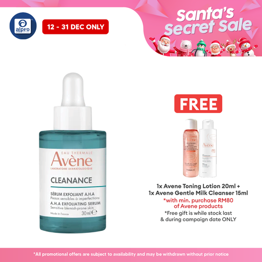 Avène Cleanance A.H.A Exfoliating Serum 30mL | Refine And Smooth Skin Texture Alpro Pharmacy