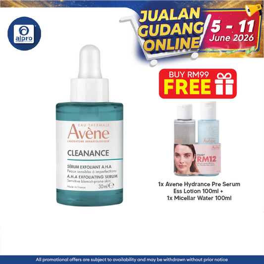 Avène Cleanance A.H.A Exfoliating Serum 30mL | Refine And Smooth Skin Texture Avene