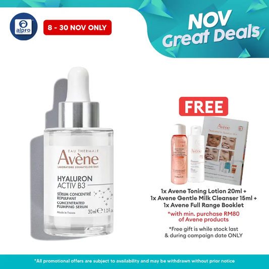 Avène Hyaluron Activ B3 Concentra Plump Serum 30mL | Immediate Tightening Effect Avene