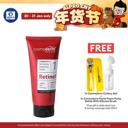 Cosmoderm Luminous A Renewing Cleansing Foam 100mL | Repair Hyperpigmentation