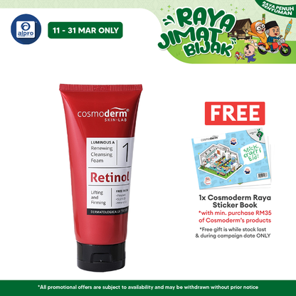 Cosmoderm Luminous A Renewing Cleansing Foam 100mL | Repair Hyperpigmentation Cosmoderm