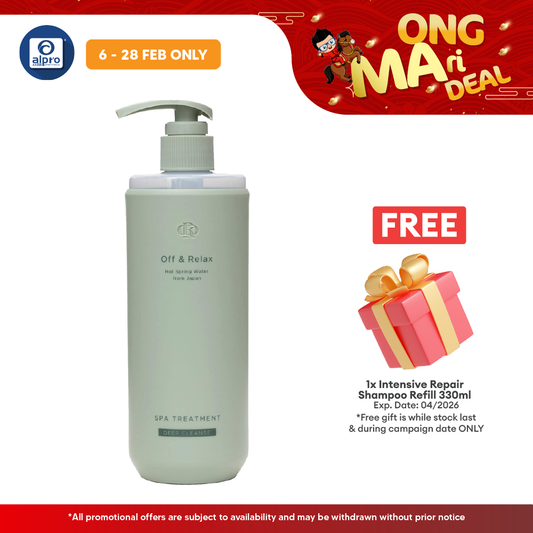 Off & Relax Spa Shampoo Treatment Set (Shampoo 460ml + Treatment