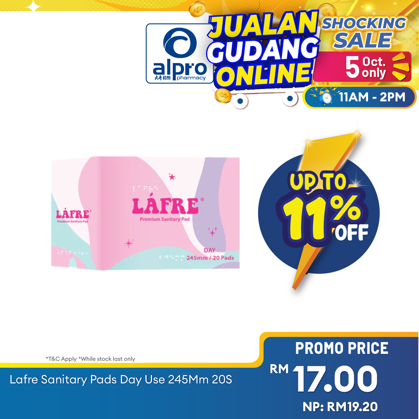 Lafre Sanitary Pads Day Use 245mm 20s | Lady Anion Far-IR Layer for Strong and Healthy Skin Lafre