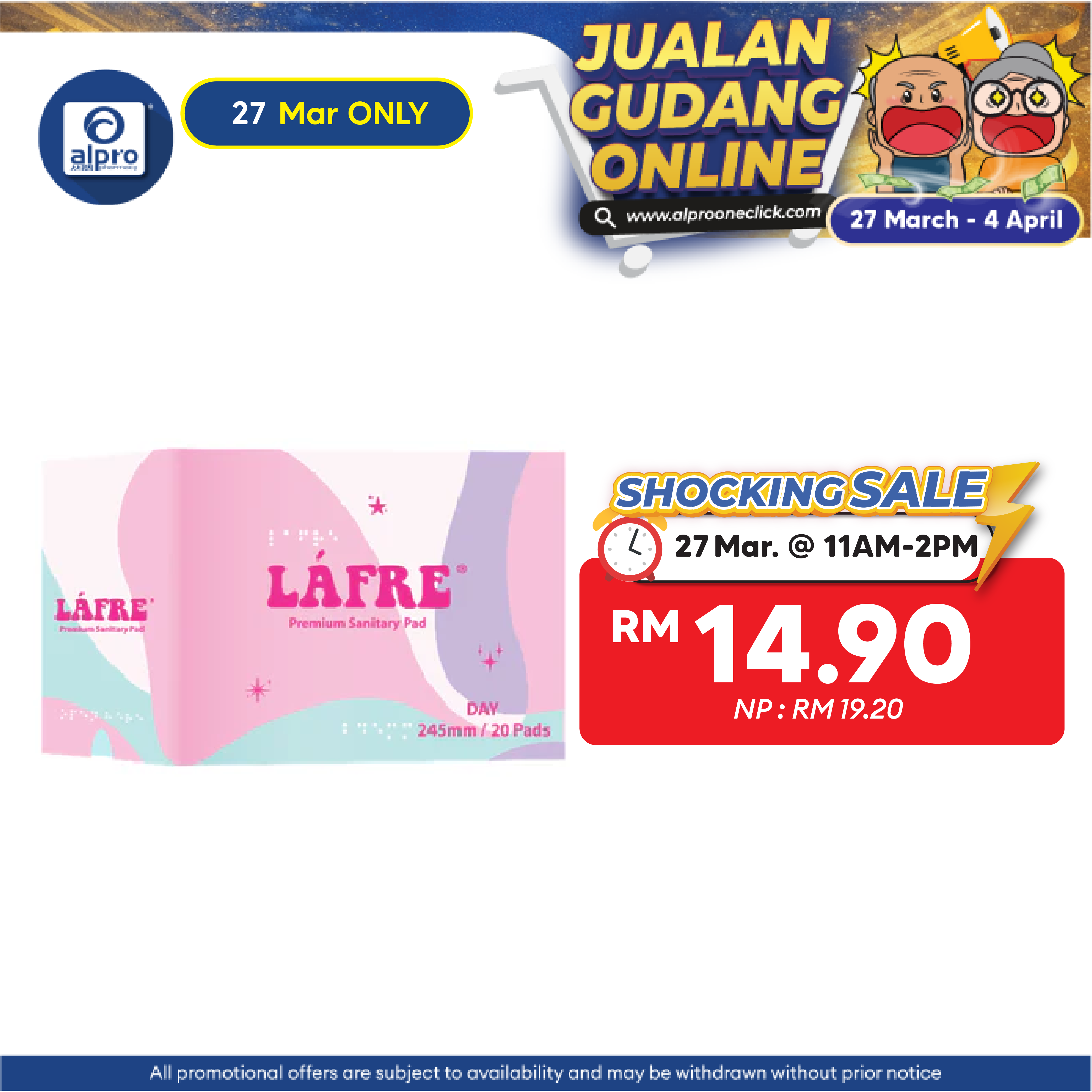 Lafre Sanitary Pads Day Use 245mm 20s | Lady Anion Far-IR Layer for Strong and Healthy Skin Lafre